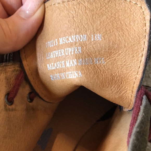 Mens 1901 Canyon suede Chukka green/brown suede burgundy lace up boot 13 main image 6